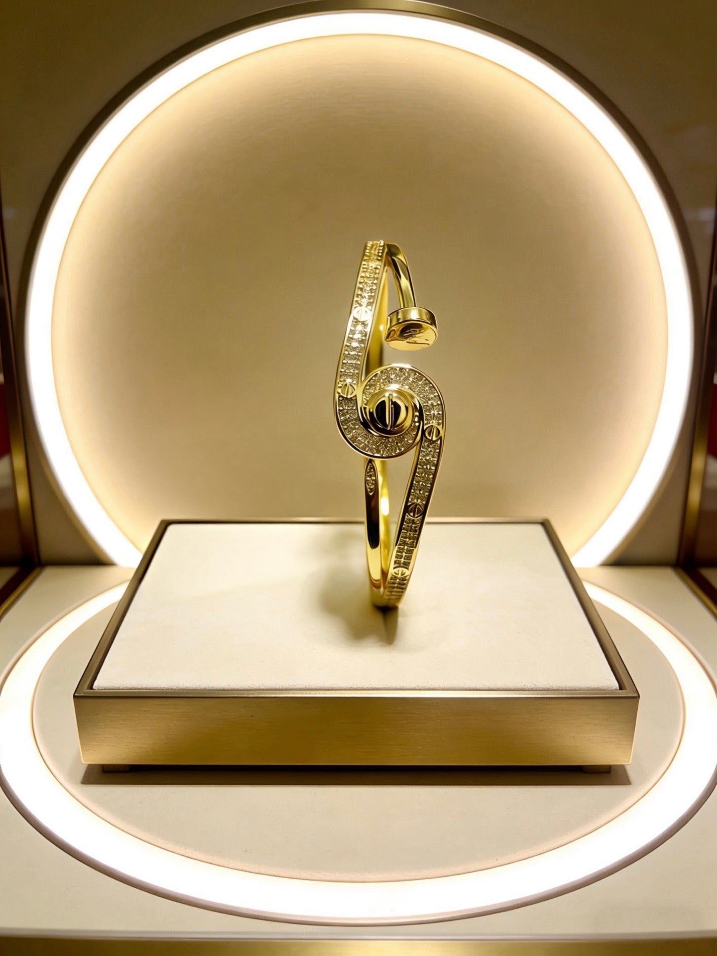 [Star Jewelry] Cartier Juste un Clou Nail Series Spinning Diamond Bracelet