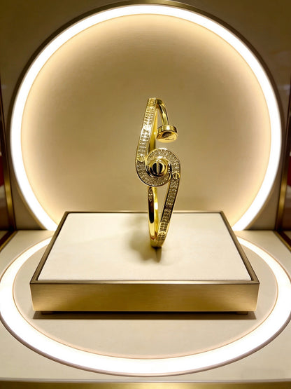 [Star Jewelry] Cartier Juste un Clou Nail Series Spinning Diamond Bracelet