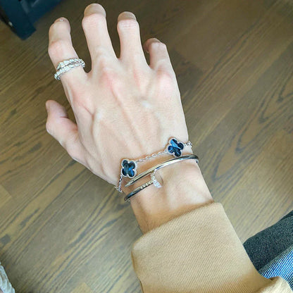 [Star Jewelry]CLOVER 5 MOTIF PIETERSITE BRACELET COLLECTION