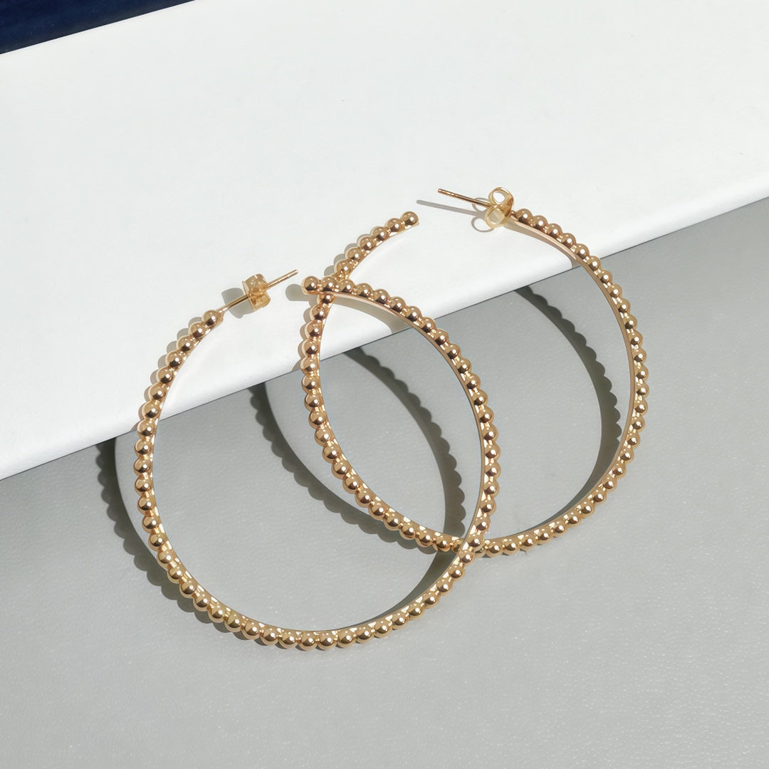 [✨Start💎] SMOOTH BEAD STUD EARRINGS
