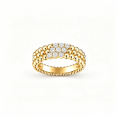 [✨Start💎] THREE-ROW DIAMOND RING