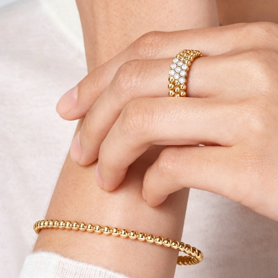 [✨Start💎] THREE-ROW DIAMOND RING