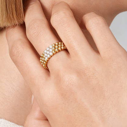 [✨Start💎] THREE-ROW DIAMOND RING