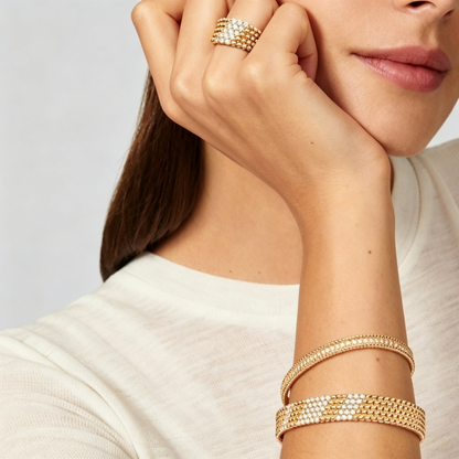 [✨Start💎]  FIVE-ROW DIAMOND BRACELET