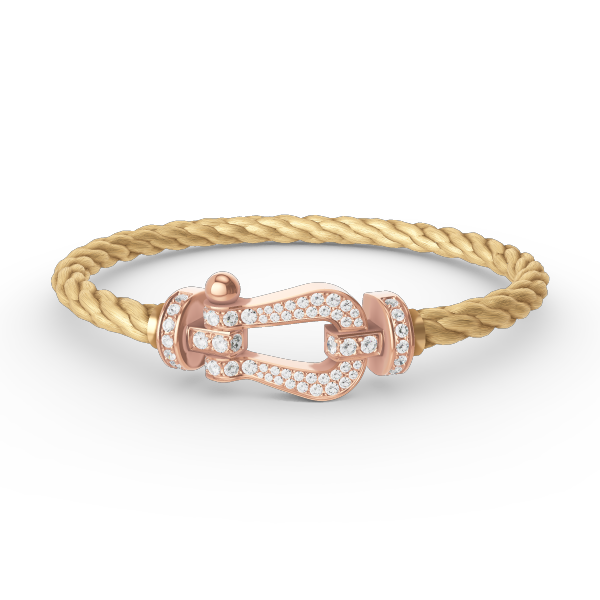 [Star Jewelry]FORCE LARGE HORSESHOE FULL DIAMOND BRACELET ROSE GOLD