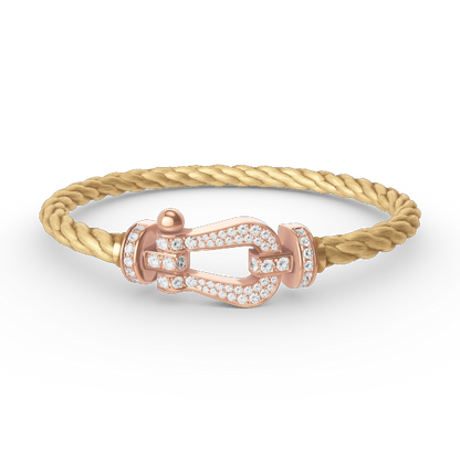 [Star Jewelry]FORCE LARGE HORSESHOE FULL DIAMOND BRACELET ROSE GOLD