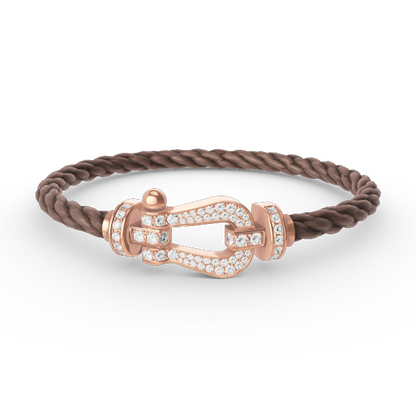[Star Jewelry]FORCE LARGE HORSESHOE FULL DIAMOND BRACELET ROSE GOLD