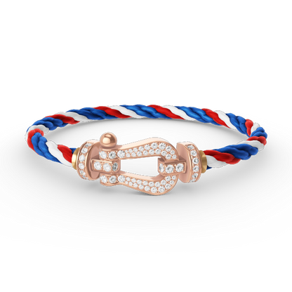 [Star Jewelry]FORCE LARGE HORSESHOE FULL DIAMOND BRACELET ROSE GOLD
