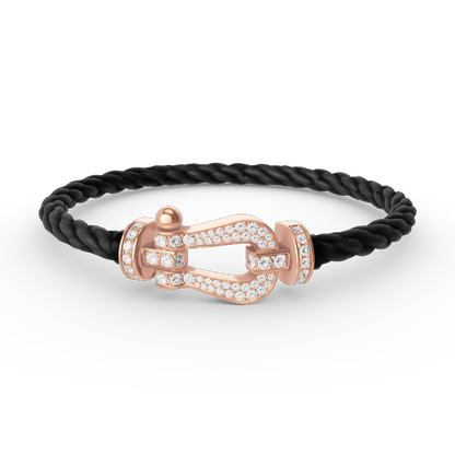 [Star Jewelry]FORCE LARGE HORSESHOE FULL DIAMOND BRACELET ROSE GOLD