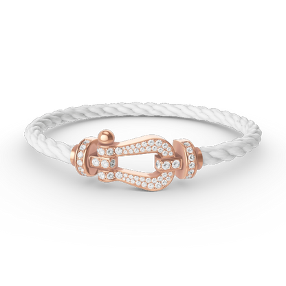 [Star Jewelry]FORCE LARGE HORSESHOE FULL DIAMOND BRACELET ROSE GOLD