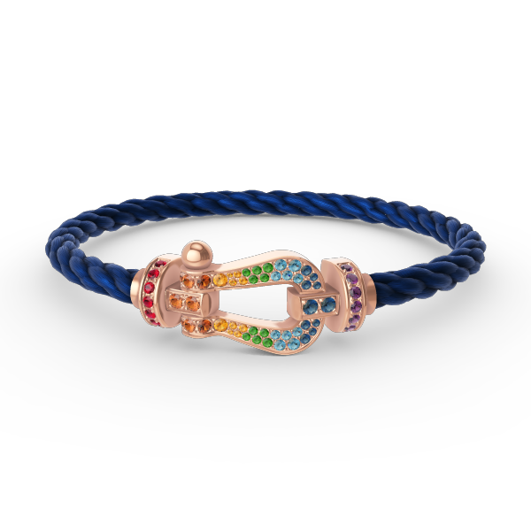 [Star Jewelry]FORCE LARGE HORSESHOE  COLORED DIAMOND BRACELET ROSE GOLD
