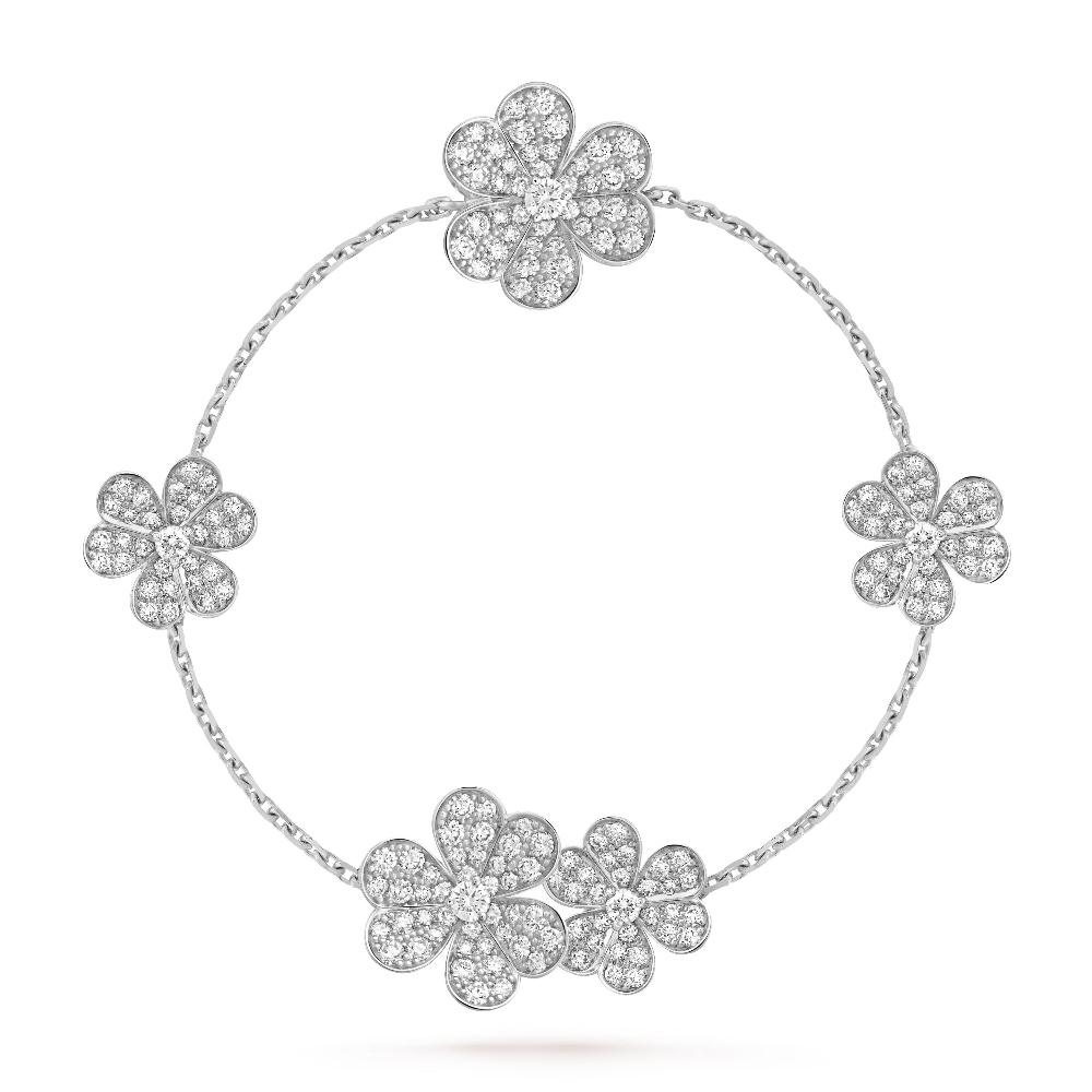 [Star Jewelry]FRIVOLE SILVER 5 FLOWERS BRACELET