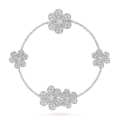 [Star Jewelry]FRIVOLE SILVER 5 FLOWERS BRACELET
