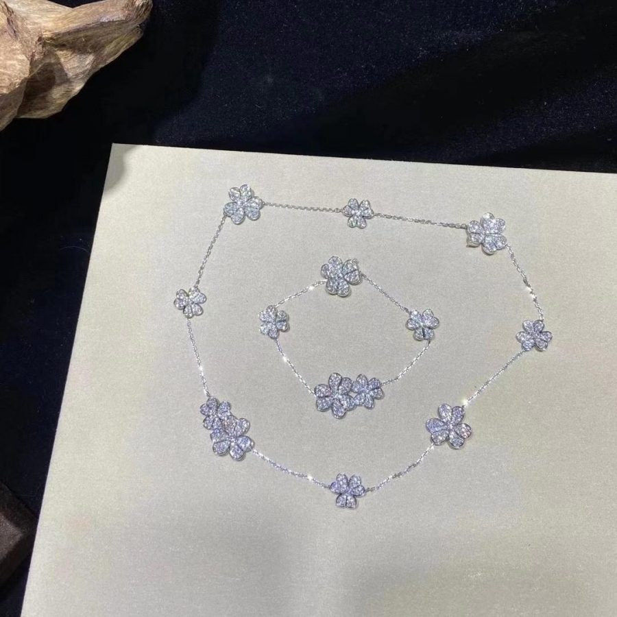 [Star Jewelry]FRIVOLE SILVER 5 FLOWERS BRACELET