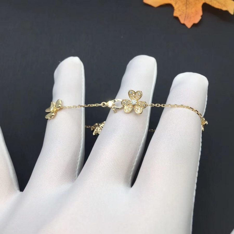 [Star Jewelry]FRIVOLE GOLD 5 FLOWERS BRACELET