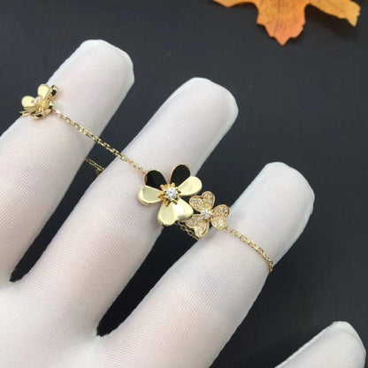 [Star Jewelry]FRIVOLE GOLD 5 FLOWERS BRACELET