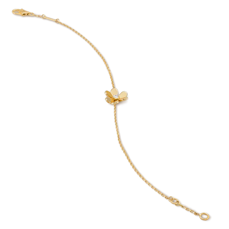 [Star Jewelry]FRIVOLE GOLD FLOWER PINK MALACHITE BRACELET