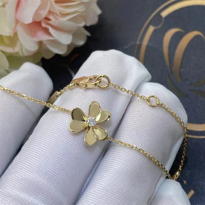 [Star Jewelry]FRIVOLE GOLD FLOWER PINK MALACHITE BRACELET