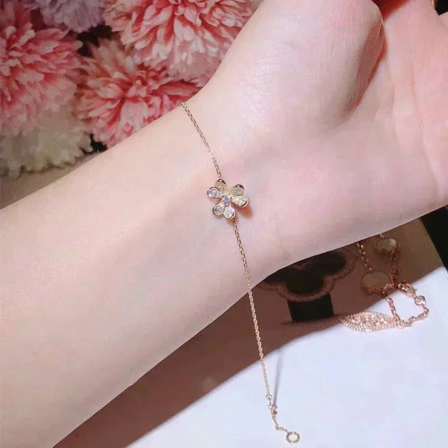[Star Jewelry]FRIVOLE GOLD FLOWER DIAMOND BRACELET