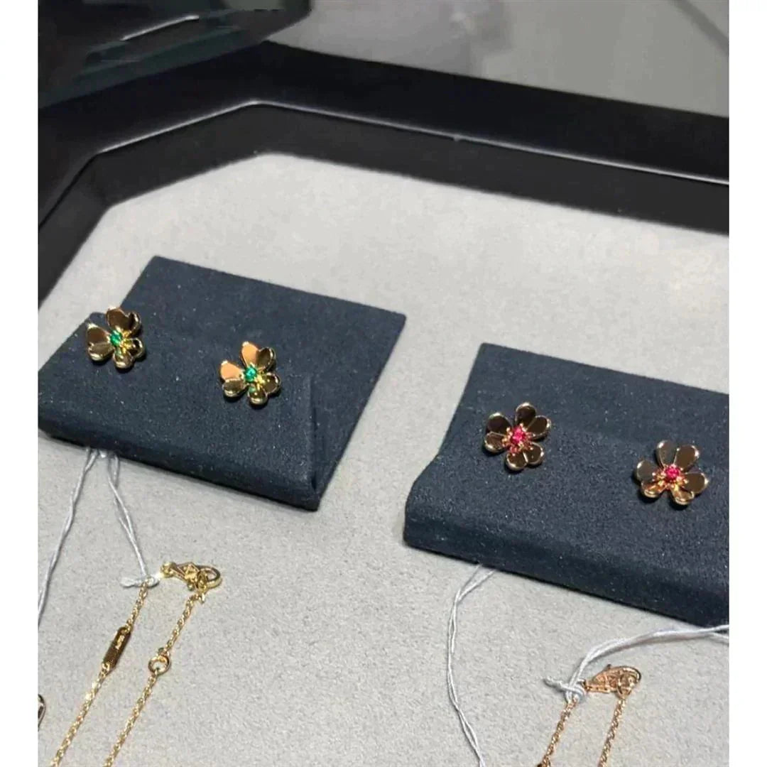 [Star Jewelry]FRIVOLE  FLOWER PINK EARRINGS