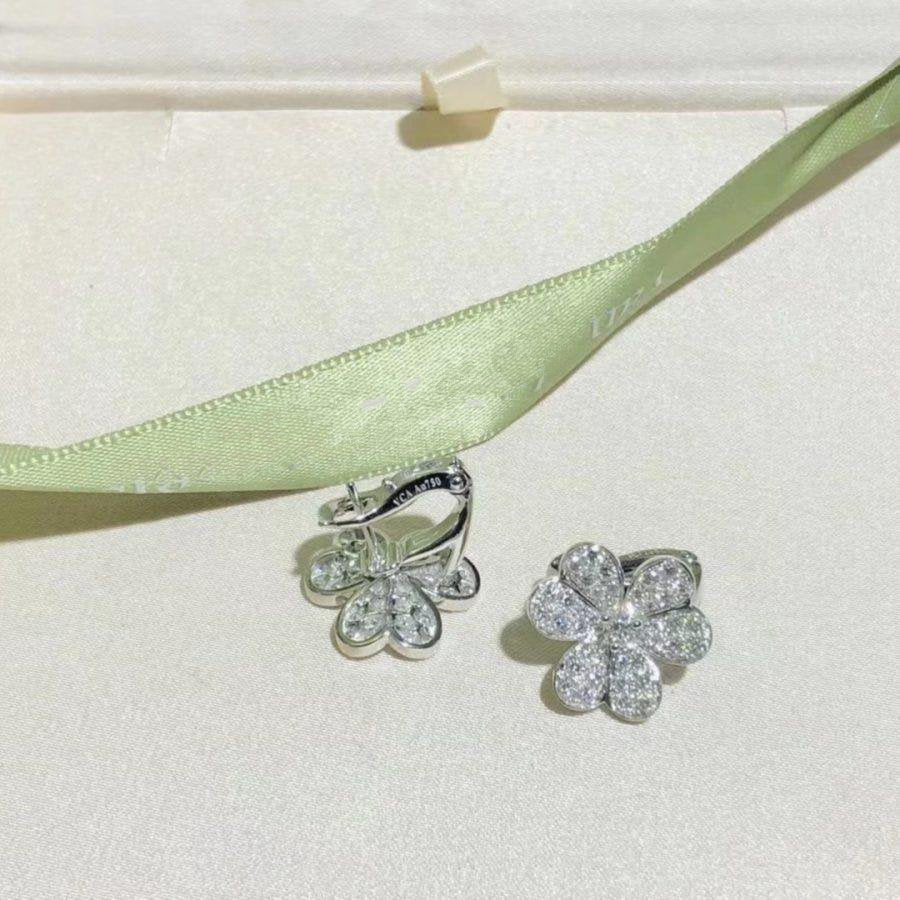 [Star Jewelry]FRIVOLE SILVER FLOWER DIAMOND EARRINGS