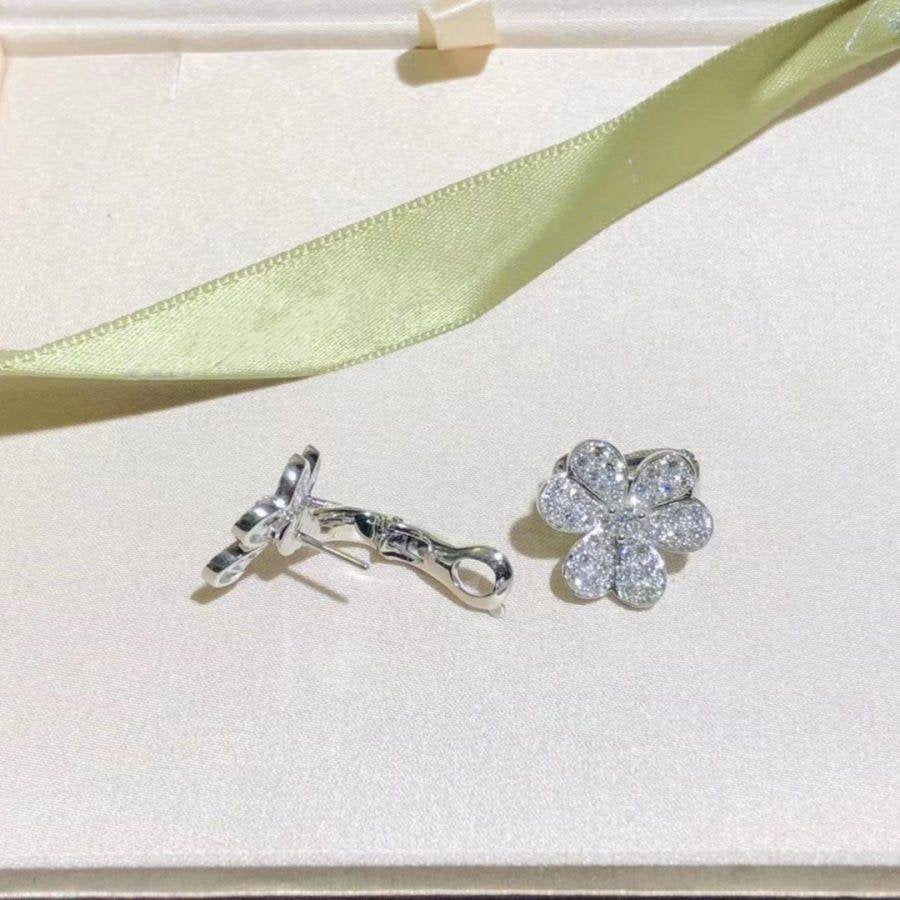 [Star Jewelry]FRIVOLE SILVER FLOWER DIAMOND EARRINGS
