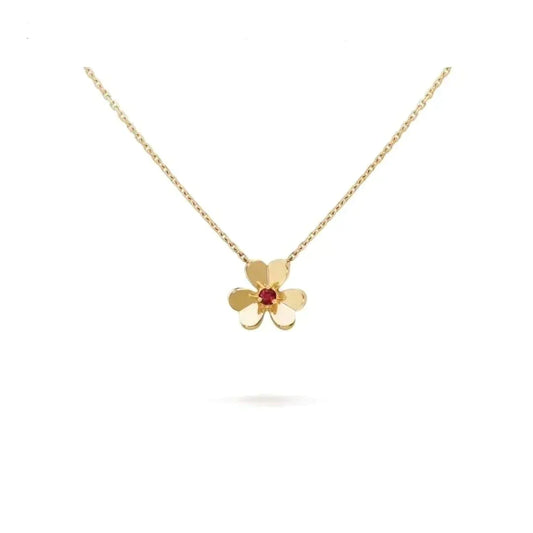 [Star Jewelry]FRIVOLE GOLD FLOWER NECKLACE