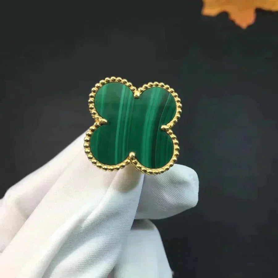 [Star Jewelry]CLOVER MALACHITE RING