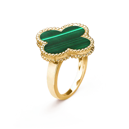 [Star Jewelry]CLOVER MALACHITE RING