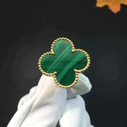 [Star Jewelry]CLOVER MALACHITE RING