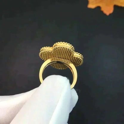 [Star Jewelry]CLOVER MALACHITE RING