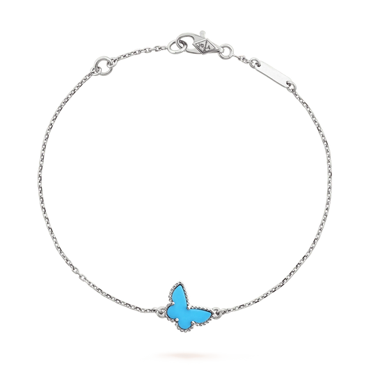 [Star Jewelry]BUTTERFLY TURQUOISE BUTTERFLY BRACELET SILVER
