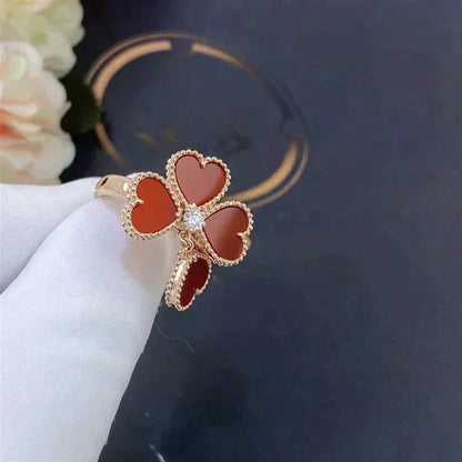 [Star Jewelry]SWEET CLOVER CARNELIAN RING