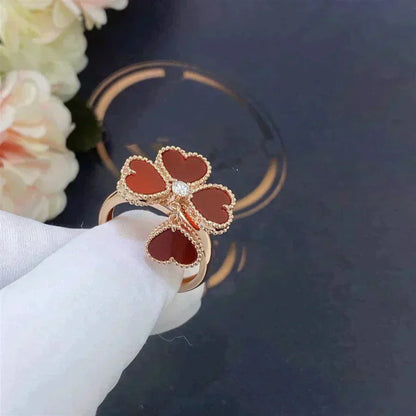 [Star Jewelry]SWEET CLOVER CARNELIAN RING