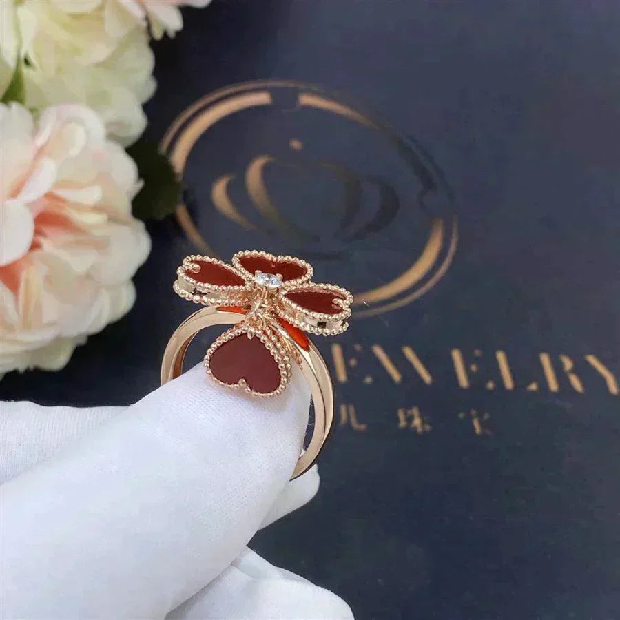 [Star Jewelry]SWEET CLOVER CARNELIAN RING
