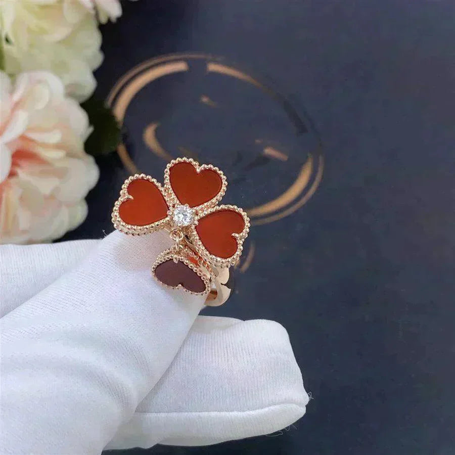 [Star Jewelry]SWEET CLOVER CARNELIAN RING