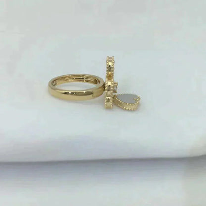 [Star Jewelry]SWEET CLOVER WHITE MOP RING
