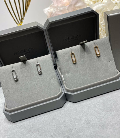 [Stars Jewelry]MOVE UNO SMALL 1 DIAMOND EARRINGS