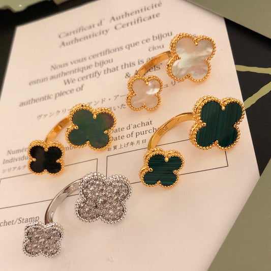 [Star Jewelry]CLOVER BETWEEN THE FINGER RING