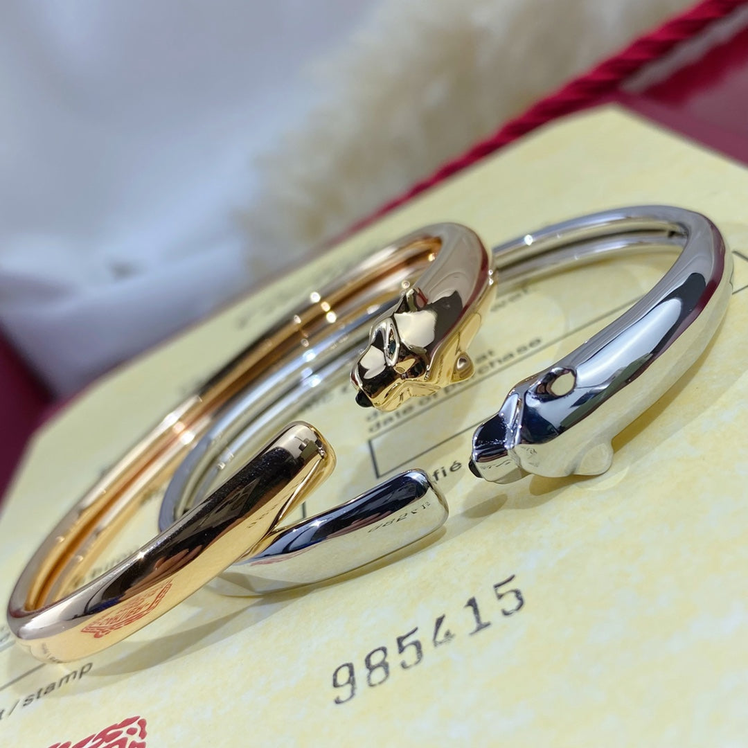 [Star Jewelry]PANTHERE SILVER OPEN BRACELET