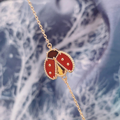 [Star Jewelry]LUCKY SPRING 1 MOTIF PINK GOLD BRACELET