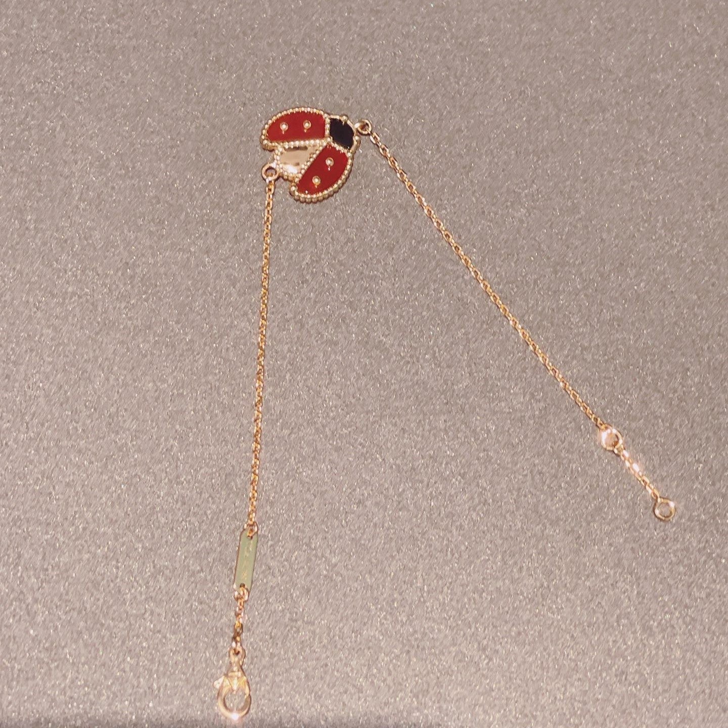 [Star Jewelry]LUCKY SPRING 1 MOTIF PINK GOLD BRACELET
