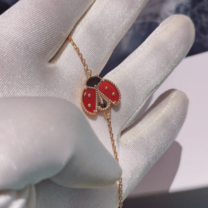 [Star Jewelry]LUCKY SPRING 1 MOTIF PINK GOLD BRACELET