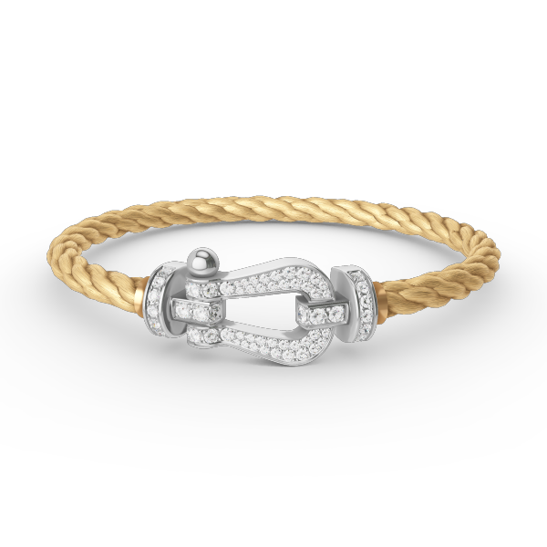 [Star Jewelry]FORCE LARGE HORSESHOE FULL DIAMOND BRACELET SILVER