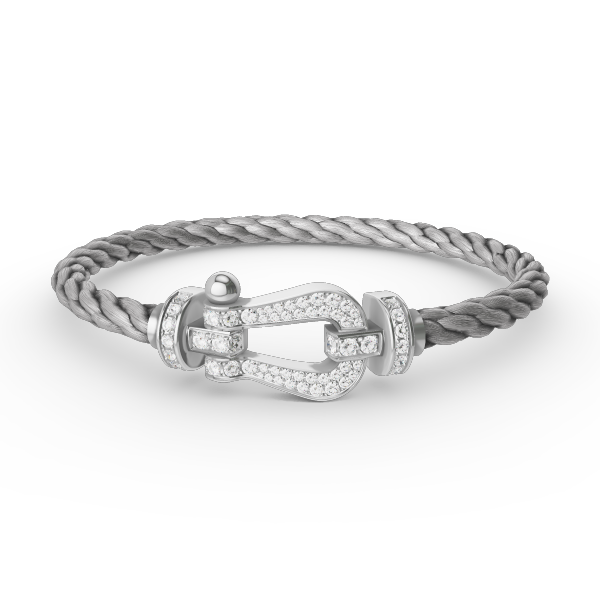 [Star Jewelry]FORCE LARGE HORSESHOE FULL DIAMOND BRACELET SILVER