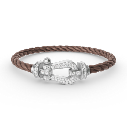 [Star Jewelry]FORCE LARGE HORSESHOE FULL DIAMOND BRACELET SILVER
