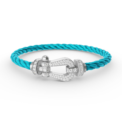 [Star Jewelry]FORCE LARGE HORSESHOE FULL DIAMOND BRACELET SILVER