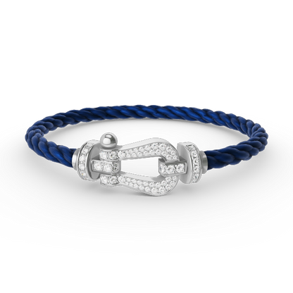 [Star Jewelry]FORCE LARGE HORSESHOE FULL DIAMOND BRACELET SILVER