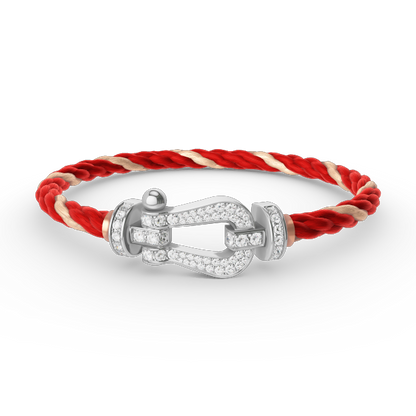[Star Jewelry]FORCE LARGE HORSESHOE FULL DIAMOND BRACELET SILVER