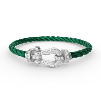 [Star Jewelry]FORCE LARGE HORSESHOE FULL DIAMOND BRACELET SILVER
